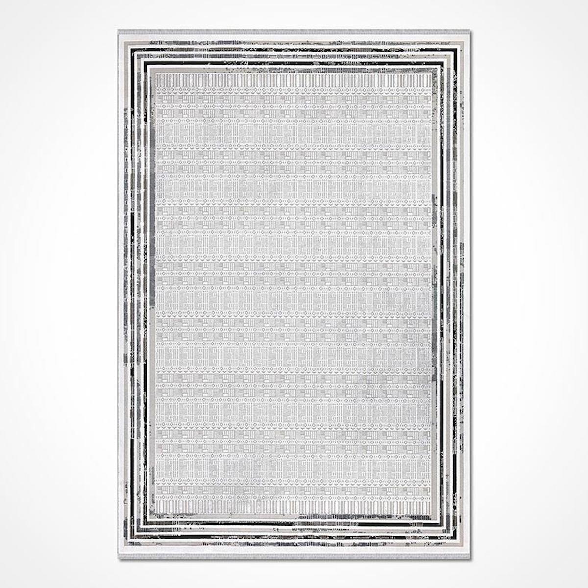Crea Halı Stone 17189 Krem 8 mm Akrilik Toz Tutmaz Yıkanabilir Orta Dikdörtgen Makine Dokuma Salon Halısı 140x200 cm