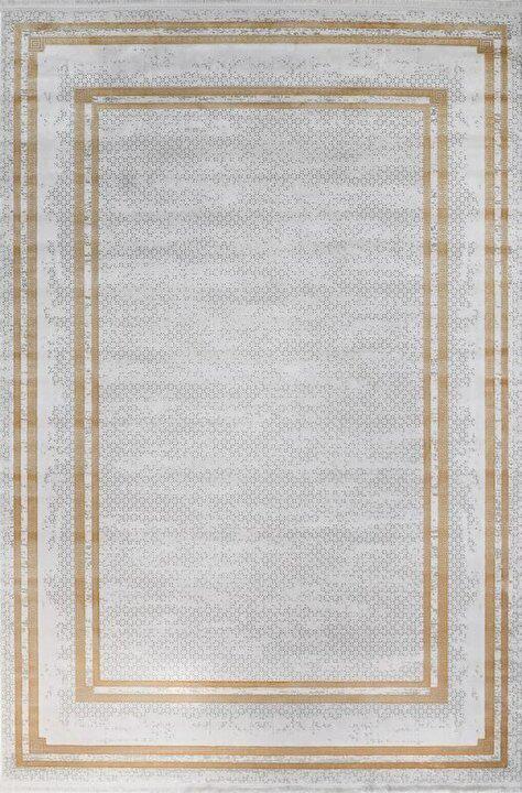 Gümüşsuyu 13671 Çok Renkli 6 mm Viskon Toz Tutmaz Yıkanabilir Orta Dikdörtgen Makine Dokuma Salon Halısı 100x150 cm