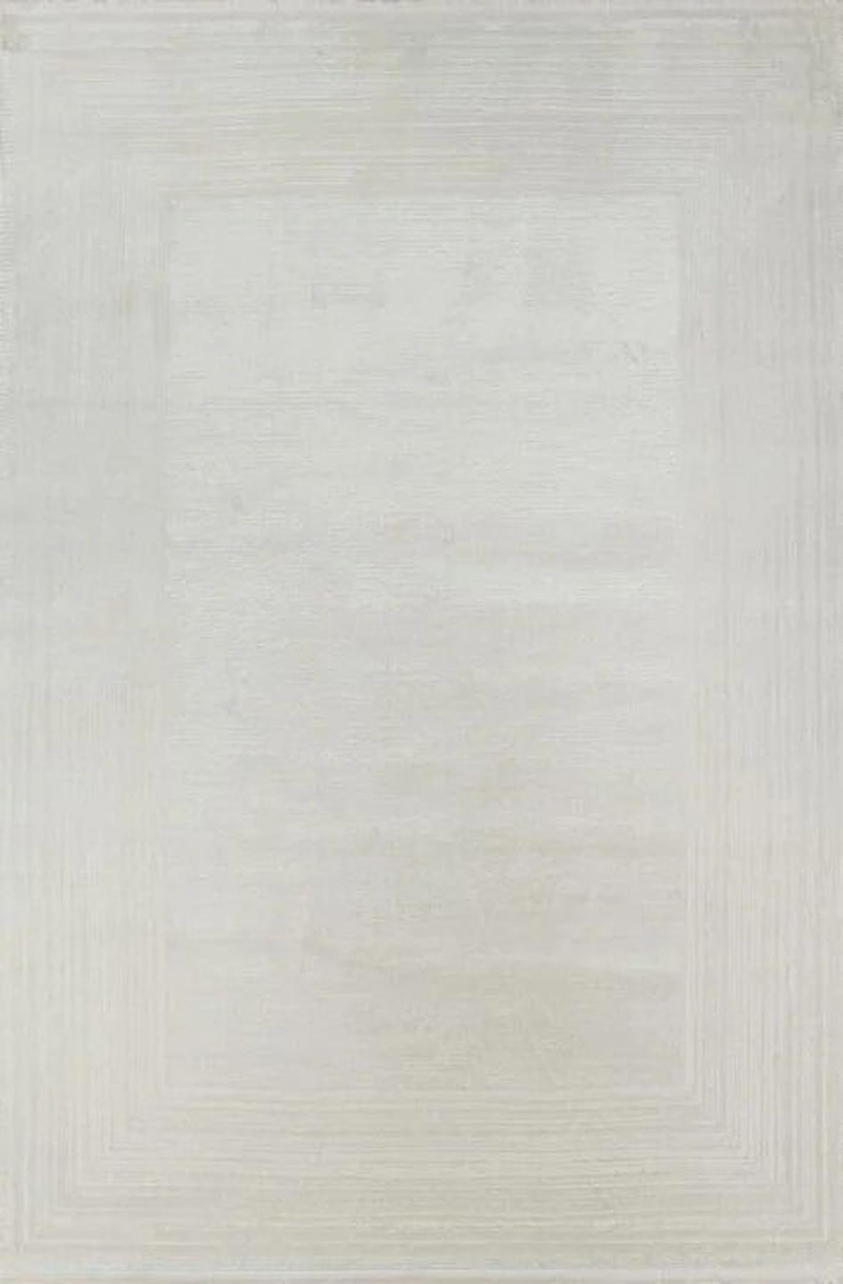 Gümüşsuyu Venita 11976 Beyaz 5 mm Polyester Toz Tutmaz Yıkanabilir İnce Kaymaz Dikdörtgen Makine Dokuma Salon Halısı 80x200 cm