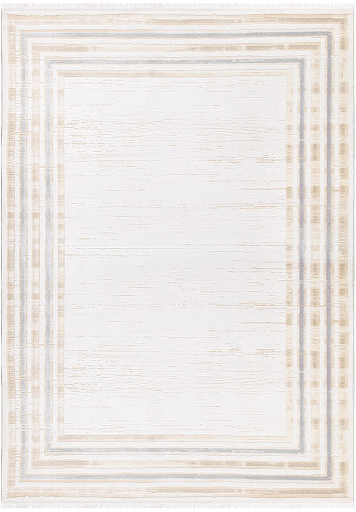İpek Home Gaspara 14953 Bej 10 mm Akrilik Yıkanabilir Orta Kaymaz Pamuk Taban Dikdörtgen Makine Dokuma Antre-Çocuk Odası-Salon-Yatak Odası Halısı 80x150 cm
