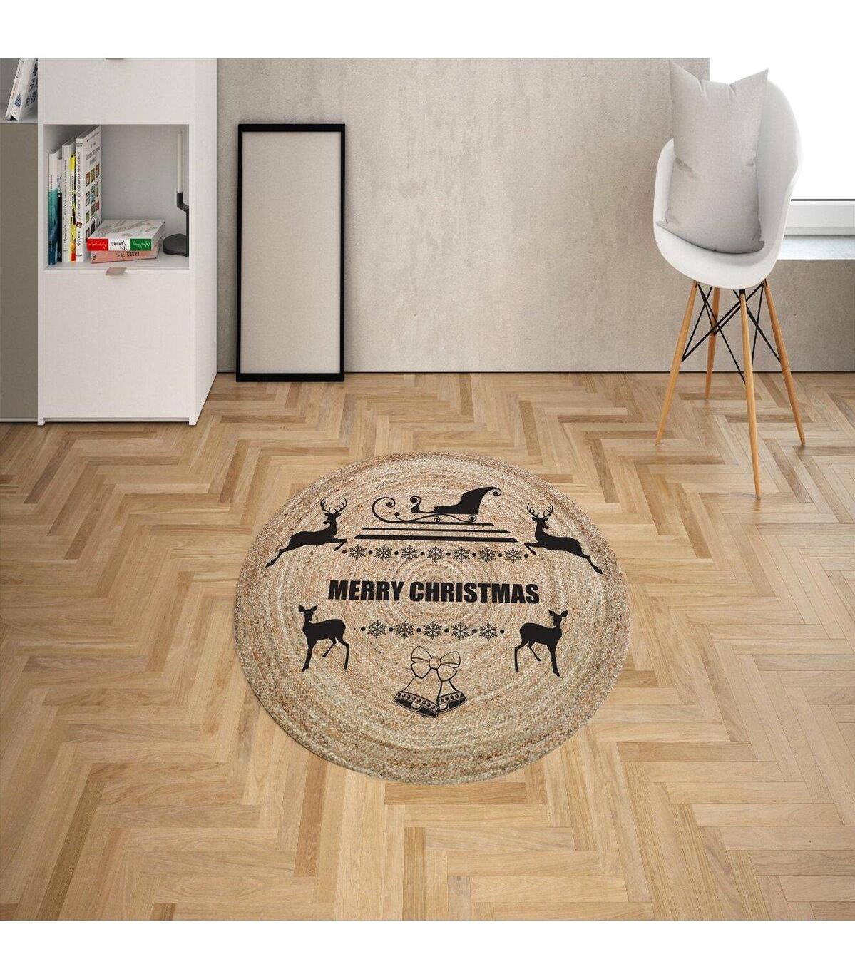 Doruklar Home Collection Krem 0.7 mm Polyester Leke Tutmaz-Toz Tutmaz Yıkanabilir Orta Kaymaz Dot Taban Dikdörtgen Makine Dokuma Antre-Salon Halısı 80x150 cm