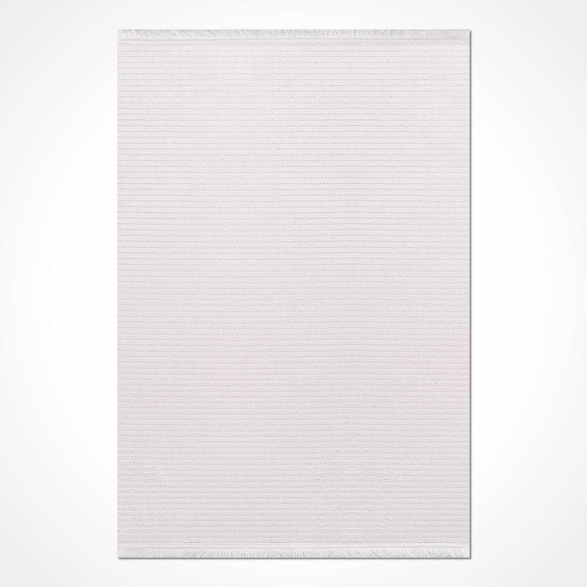 Crea Halı Londra 11559 Krem 10 mm Akrilik Toz Tutmaz Yıkanabilir Orta Dikdörtgen Makine Dokuma Salon Halısı 180x350 cm