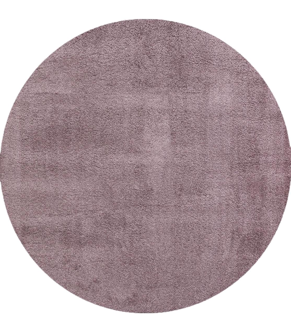 Eko Halı Comfort 1006 Lila 15 mm Polyester Antibakteriyel Yıkanabilir Kalın Kaymaz Yuvarlak Makine Dokuma Salon Halısı 140x300 cm