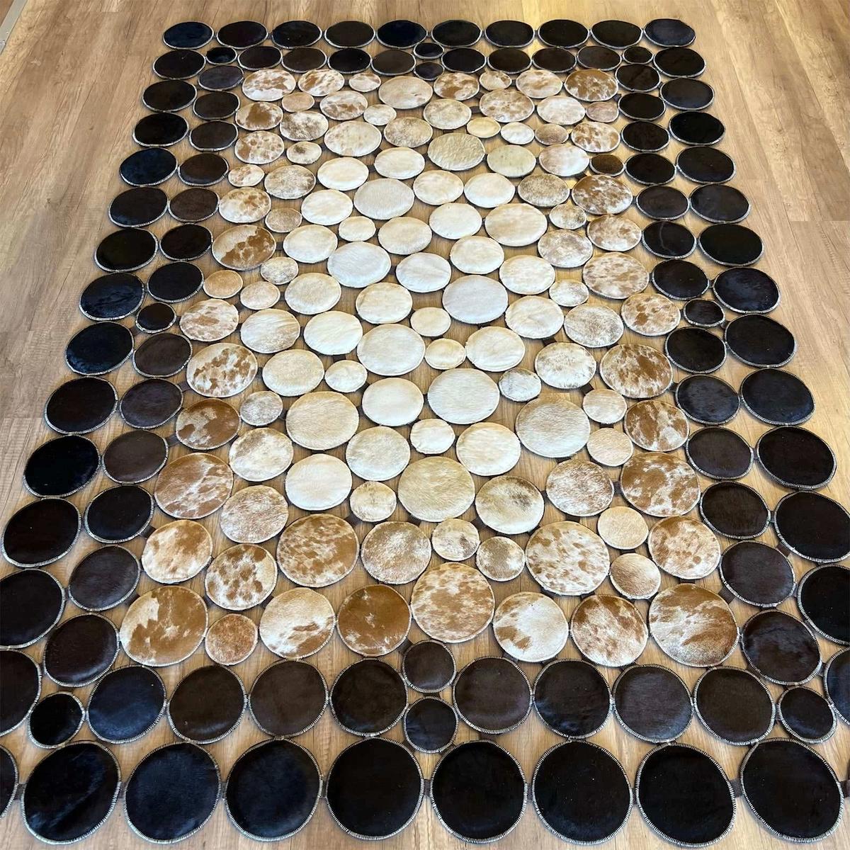 Hoom Rugs 2 Kahverengi 6-12 mm Pamuk Antialerjenik Yıkanabilir Orta Kaymaz Geometrik Dikdörtgen Makine Dokuma Salon Halısı 100x200 cm