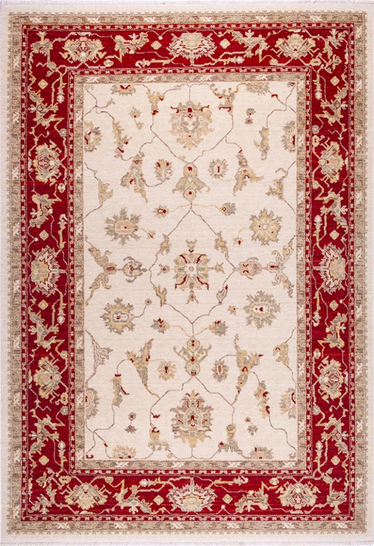 Crea Halı 8007 Kırmızı 10 mm Bambu Yıkanabilir Orta Dikdörtgen Makine Dokuma Salon Halısı 80x250 cm