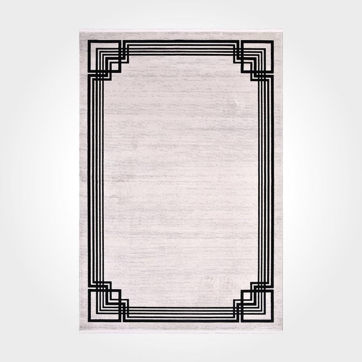 Crea Halı Kristal 18116 Krem 11 mm Akrilik Toz Tutmaz Yıkanabilir Orta Dikdörtgen Makine Dokuma Salon Halısı 60x120 cm