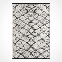 Crea Halı Antakya AU007 Krem 4 mm Polyester Toz Tutmaz Yıkanabilir İnce Pamuk Taban Dikdörtgen Makine Dokuma Salon Halısı 80x300 cm