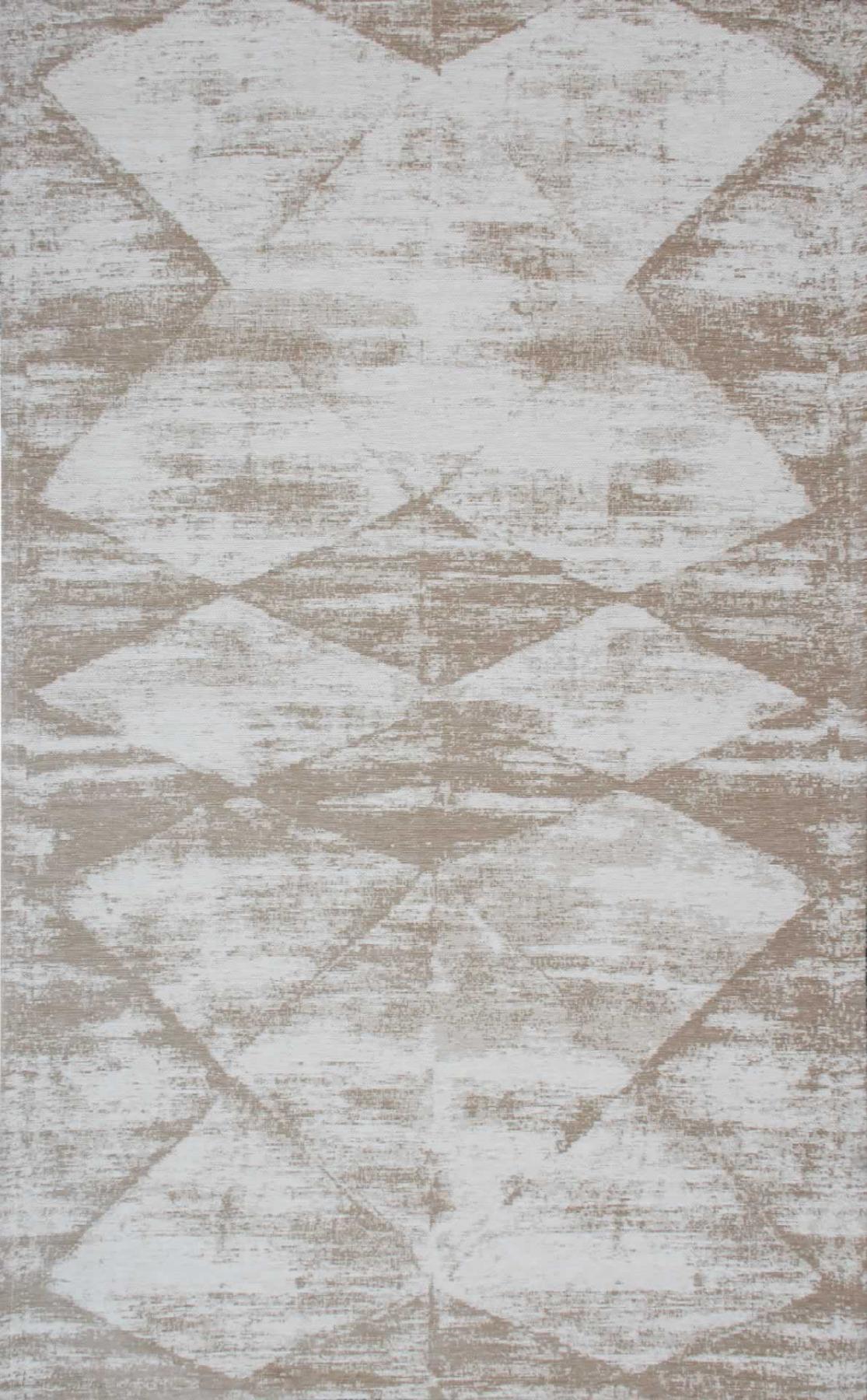 Eko Halı Monaco MN01 Krem Silinebilir Yıkanabilir Kaymaz Dikdörtgen Makine Dokuma Oturma Odası-Salon Halısı 80x150 cm