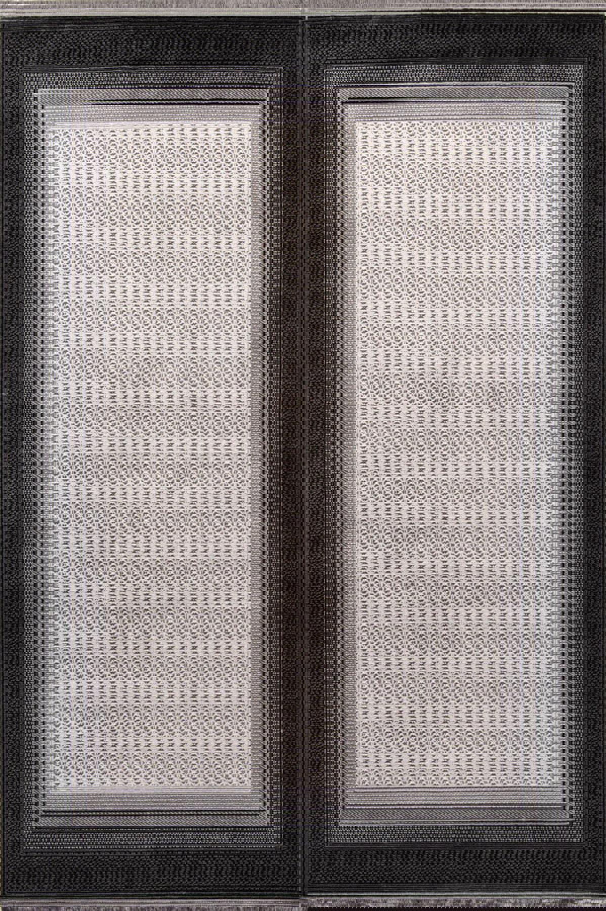 Enti Halı Miras 6816 Gri 11 mm Akrilik Silinebilir Yıkanabilir Orta Dikdörtgen Makine Dokuma Salon Halısı 120x180 cm