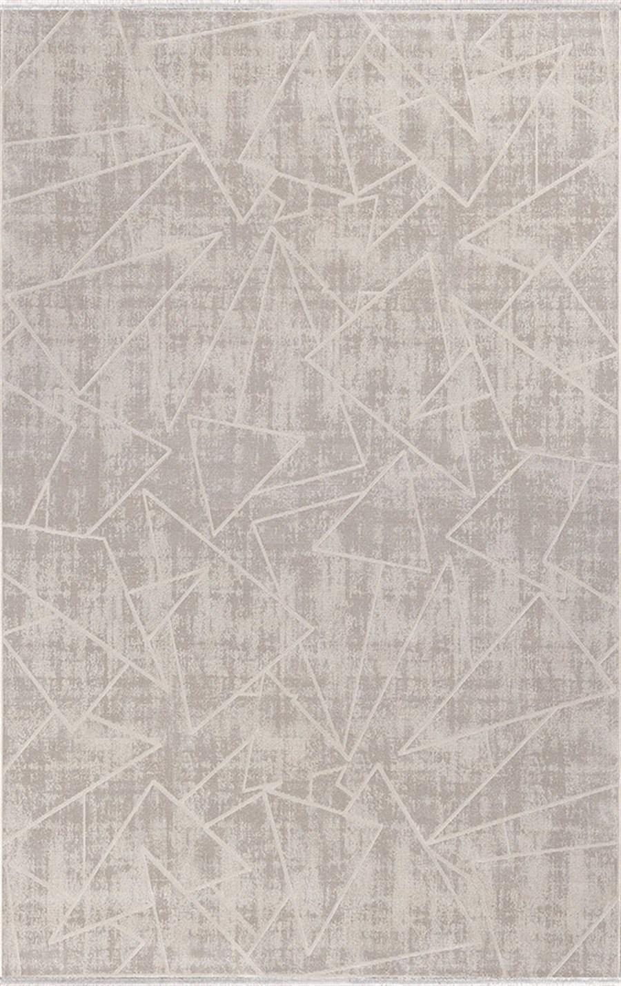 Merinos Uptown 35590 Gri 7 mm Akrilik Yumuşak Yıkanabilir Kalın Kaymaz Dikdörtgen Makine Dokuma Salon Halısı 100x200 cm