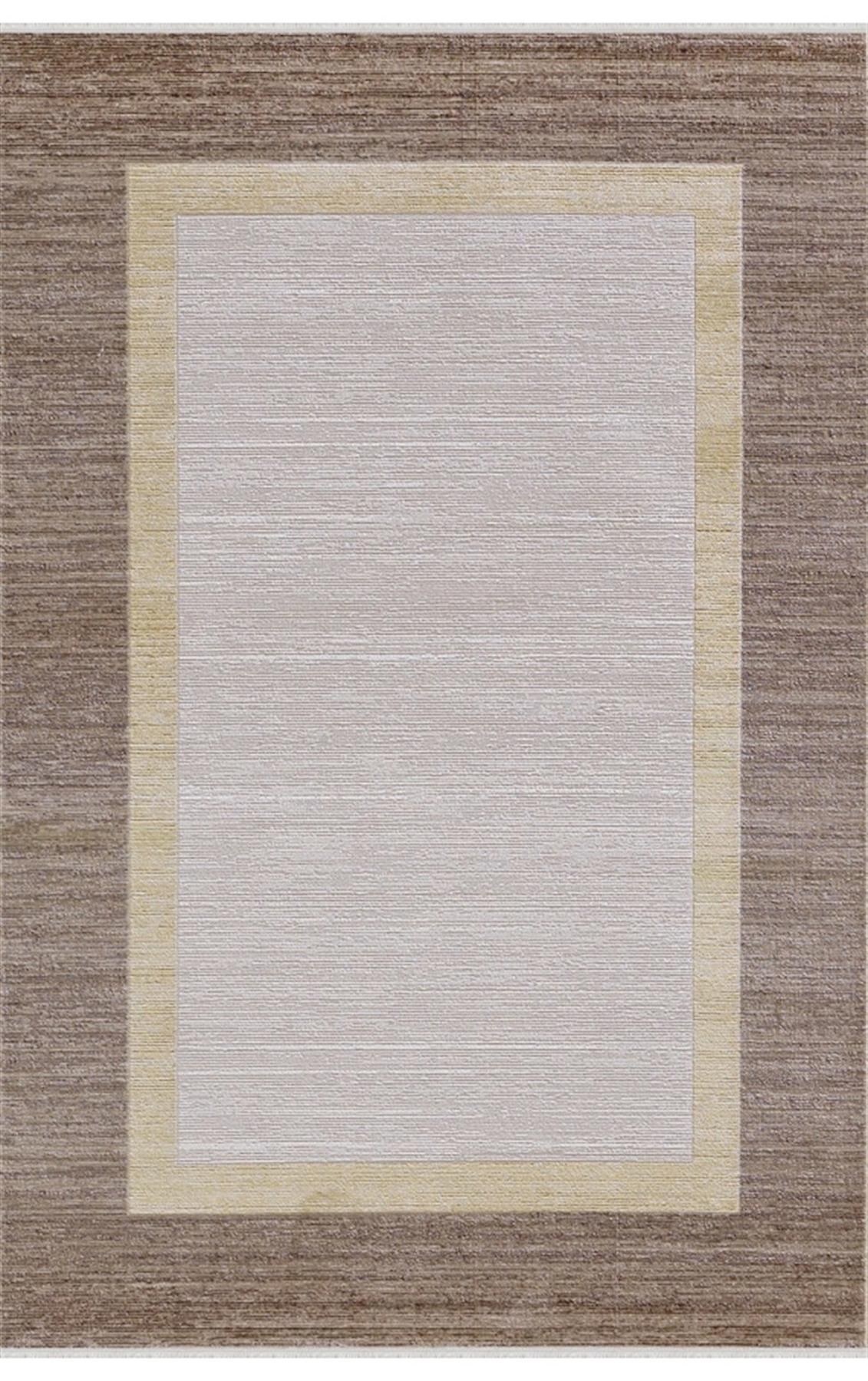 Dinarsu Hayal 34938 Kahverengi 10 mm Akrilik Silinebilir Yıkanabilir Orta Kaymaz Dikdörtgen Makine Dokuma Salon Halısı 240x340 cm