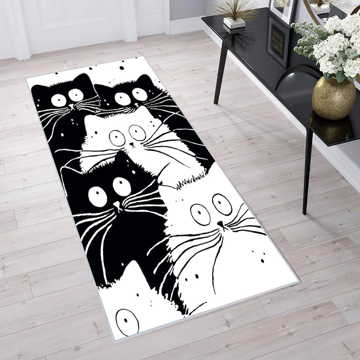 Rovigo Home RVG1709 Krem 8 mm Polyester Antibakteriyel-Leke Tutmaz-Toz Tutmaz Yıkanabilir İnce Kaymaz Dot Taban Dikdörtgen Makine Dokuma Salon Halısı 200x290 cm
