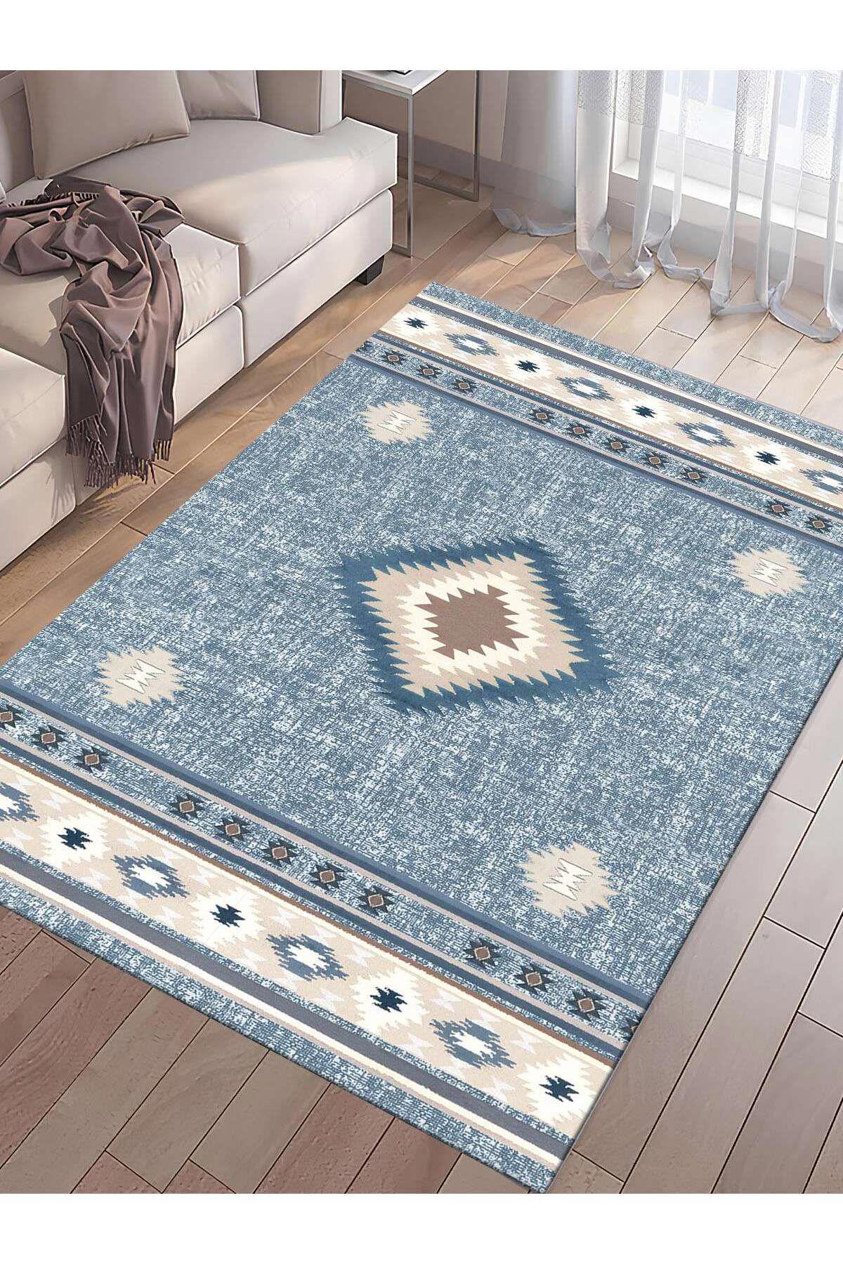 İnspira Krem 12 mm Polyester Kaymaz Taban Dikdörtgen Halı 80x200 cm