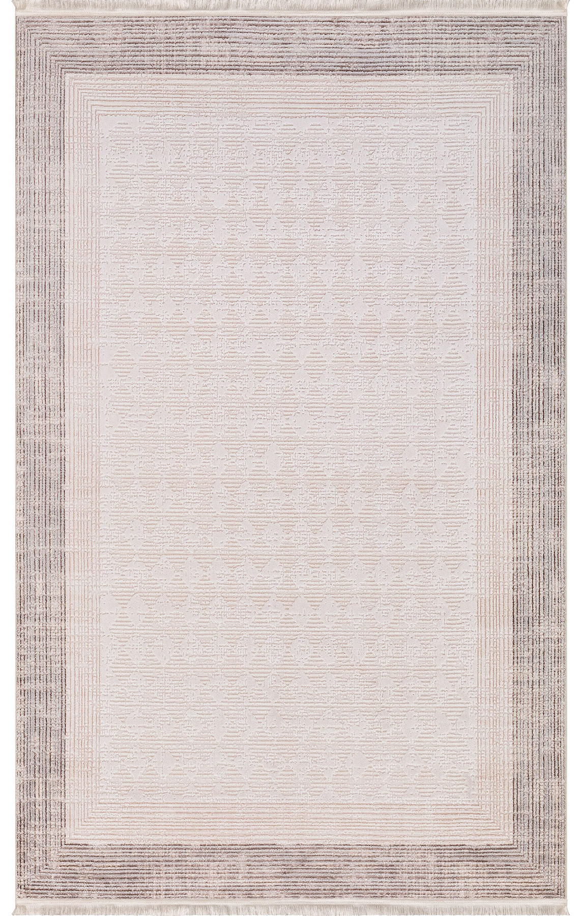 İpek Home Kazaz 2308A Bej-Kahverengi 8 mm Akrilik Yıkanabilir Orta Kaymaz Pamuk Taban Dikdörtgen Makine Dokuma Antre-Çocuk Odası-Salon-Yatak Odası Halısı 180x300 cm