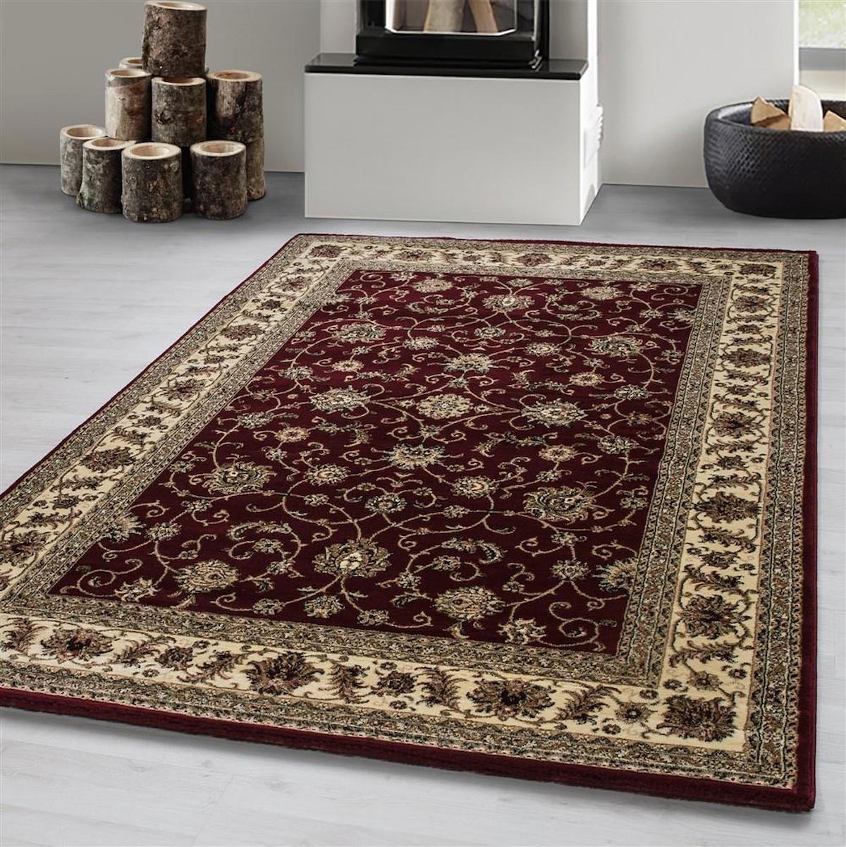 Red Halı Kırmızı-Yeşil 11 mm Polipropilen Yıkanabilir Dikdörtgen Makine Dokuma Halı 160x230 cm