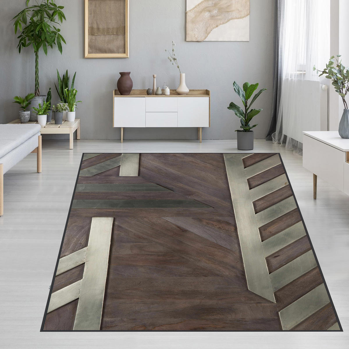 Rovigo Home RVG1243 Çok Renkli 8 mm Polyester Antibakteriyel-Leke Tutmaz-Toz Tutmaz Yıkanabilir İnce Kaymaz Dot Taban Dikdörtgen Makine Dokuma Salon Halısı 100x300 cm