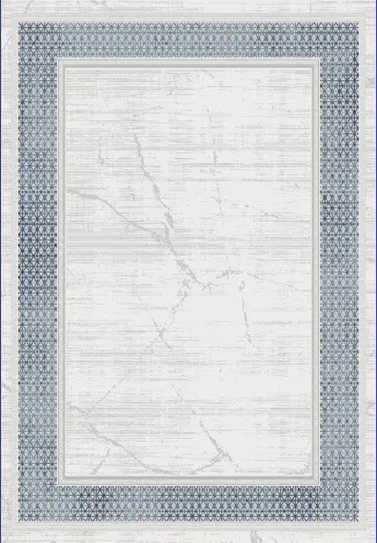 Kreasyon Halı A0208 Krem 9 mm Akrilik Yıkanabilir Kalın Pamuk Taban Dikdörtgen Makine Dokuma Salon Halısı 160x230 cm