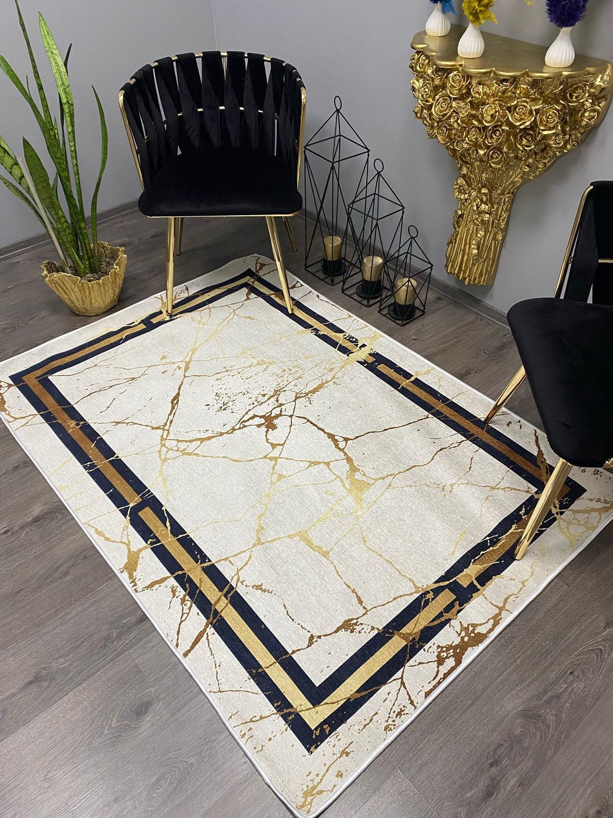 Halı Furyası Servil Çok Renkli 8 mm Polyester Antibakteriyel Yıkanabilir İnce Kaymaz Dikdörtgen Makine Dokuma Salon Halısı 80x250 cm
