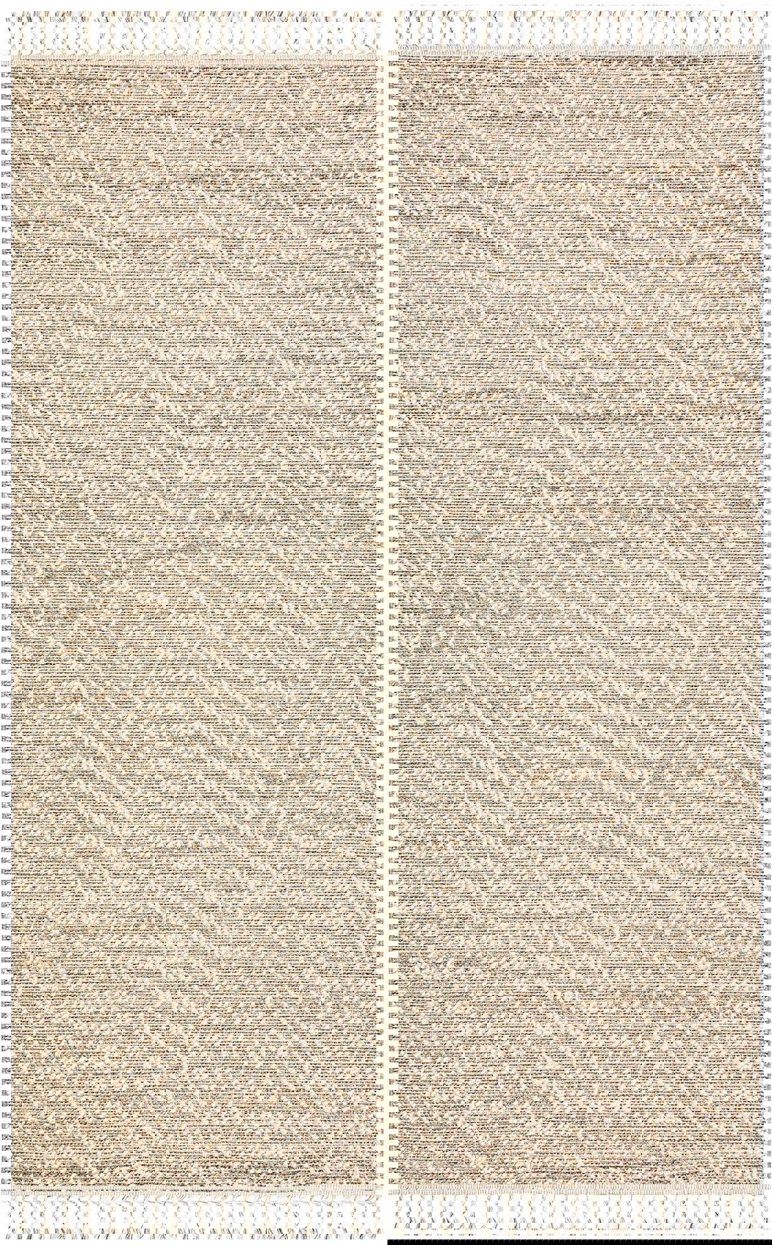 Eko Halı Soho SH12 Krem 6-12 mm Polyester Silinebilir Yıkanabilir Orta Kaymaz Dikdörtgen Makine Dokuma Oturma Odası-Salon Halısı 100x150 cm