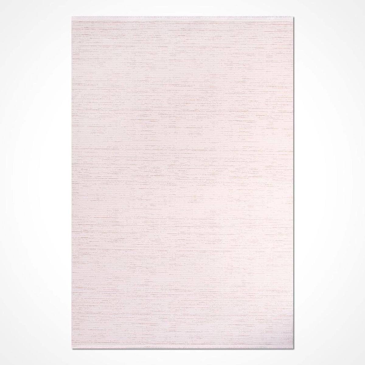 İpek Mekik Halı Filiya 11303 Krem 8 mm Akrilik Yıkanabilir Orta Kaymaz Pamuk Taban Dikdörtgen Makine Dokuma Antre-Çocuk Odası-Salon-Yatak Odası Halısı 100x200 cm