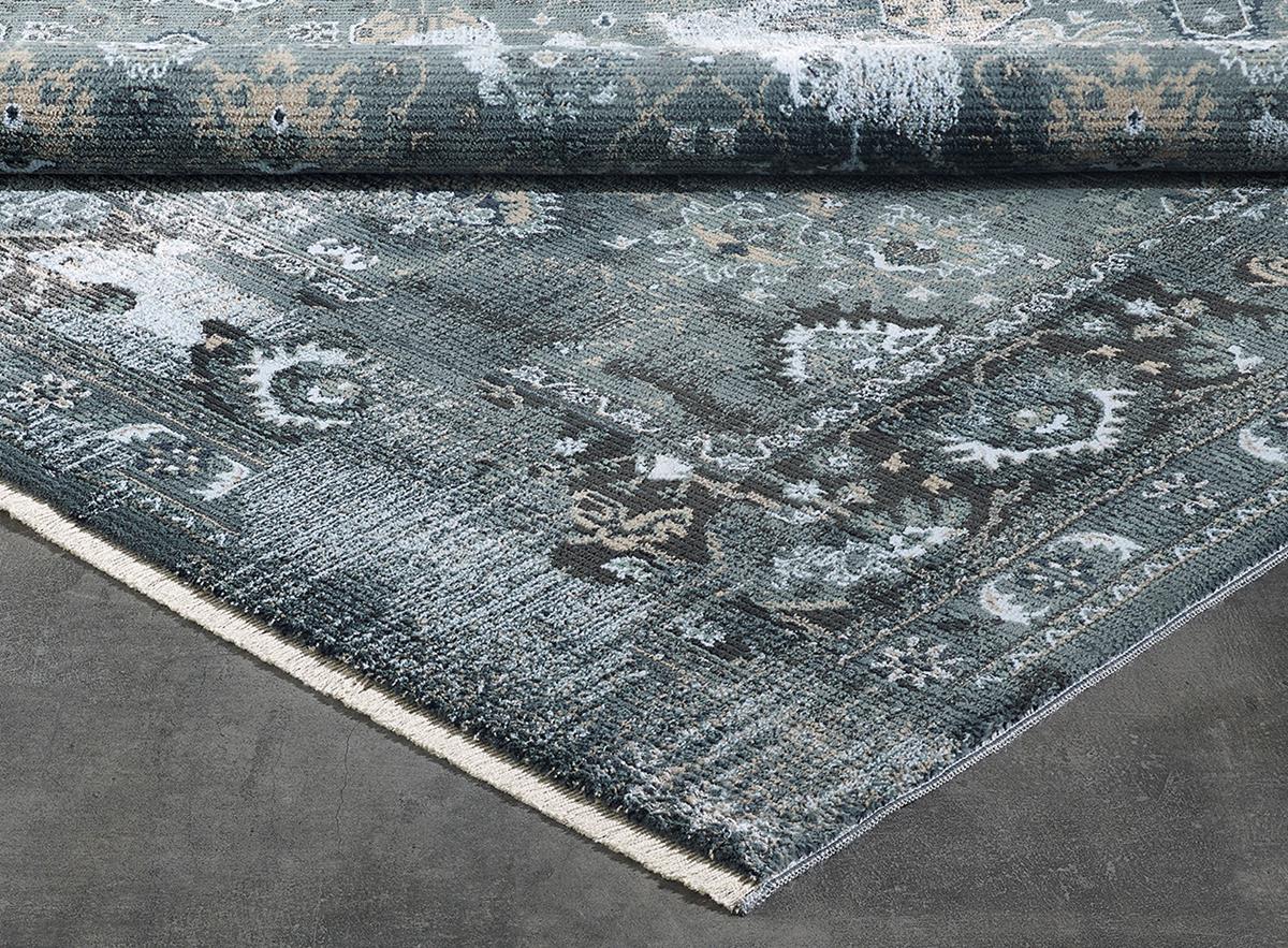 Gümüşsuyu Ecocycle 11577 Çok Renkli 8 mm Polyester Silinebilir Yıkanabilir Orta Kaymaz Dikdörtgen Makine Dokuma Salon Halısı 100x200 cm