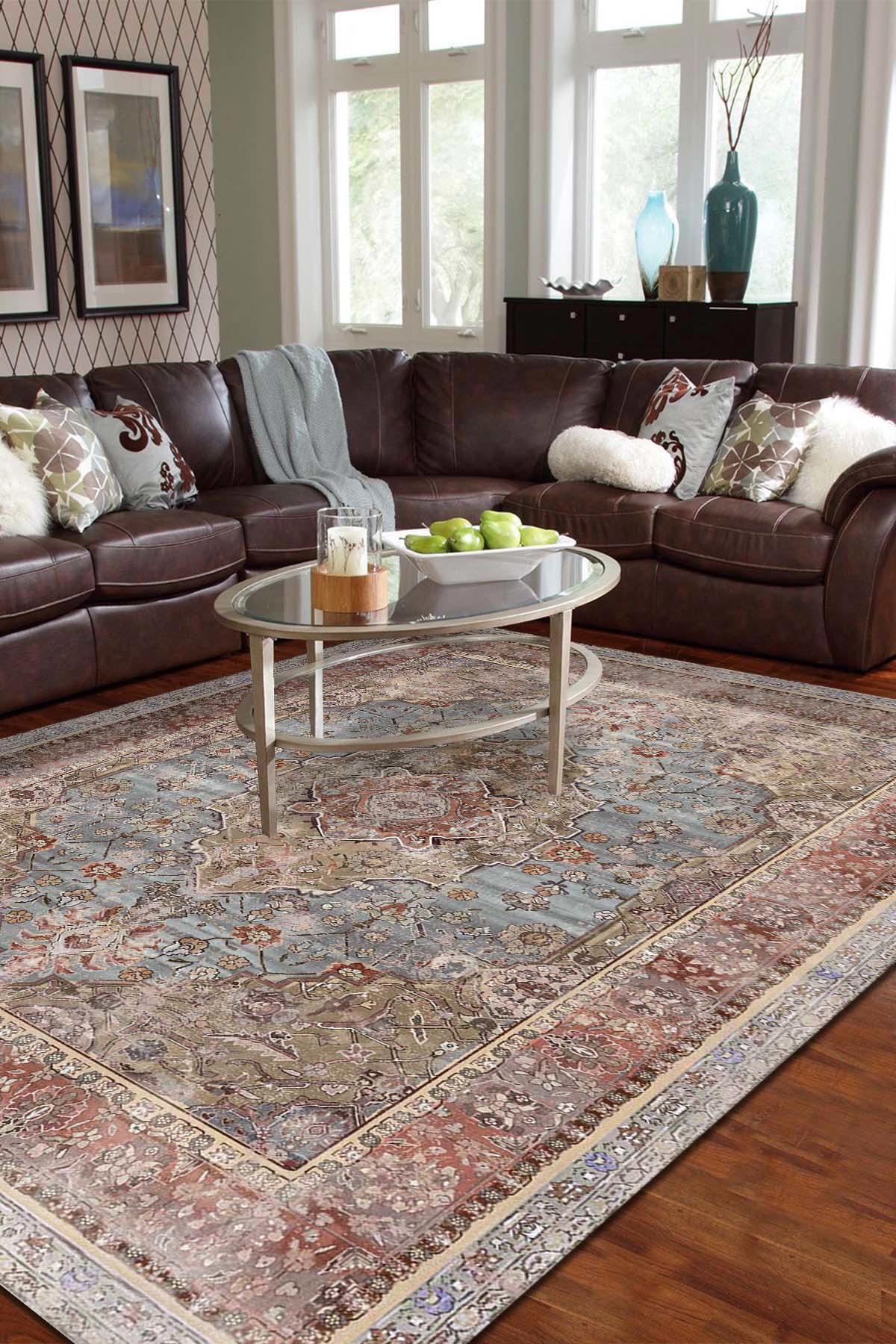 İlyaki Home Avlin Krem 0.8 mm Pamuk Yıkanabilir İnce Kaymaz Jüt Taban Dikdörtgen Makine Dokuma Salon Halısı 120x180 cm