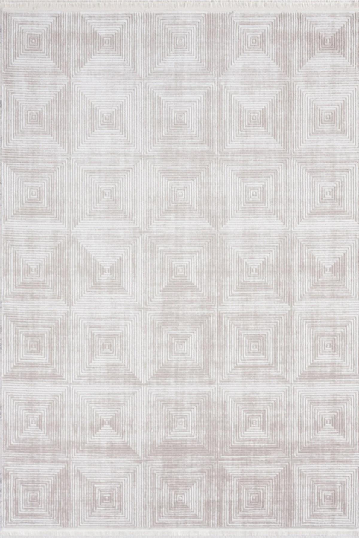 Seyran Halı Roma 414 Gri 12 mm Akrilik Silinebilir Yıkanabilir Orta Dikdörtgen Makine Dokuma Salon Halısı 80x120 cm