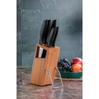 Cooker CKR2830 6 Parça Standlı Bıçak Seti - Siyah