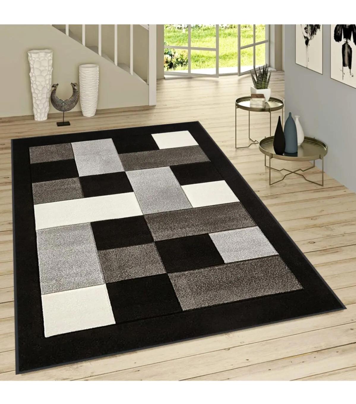 Rovigo Home RVG1006 Çok Renkli 8 mm Polyester Leke Tutmaz-Toz Tutmaz Yıkanabilir İnce Kaymaz Dot Taban Dikdörtgen Makine Dokuma Salon Halısı 120x180 cm