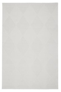 Alpina Home Expression Krem 7 mm Polyester Yıkanabilir İnce Kaymaz Jüt Taban Dikdörtgen Makine Dokuma Salon Halısı 80x150 cm