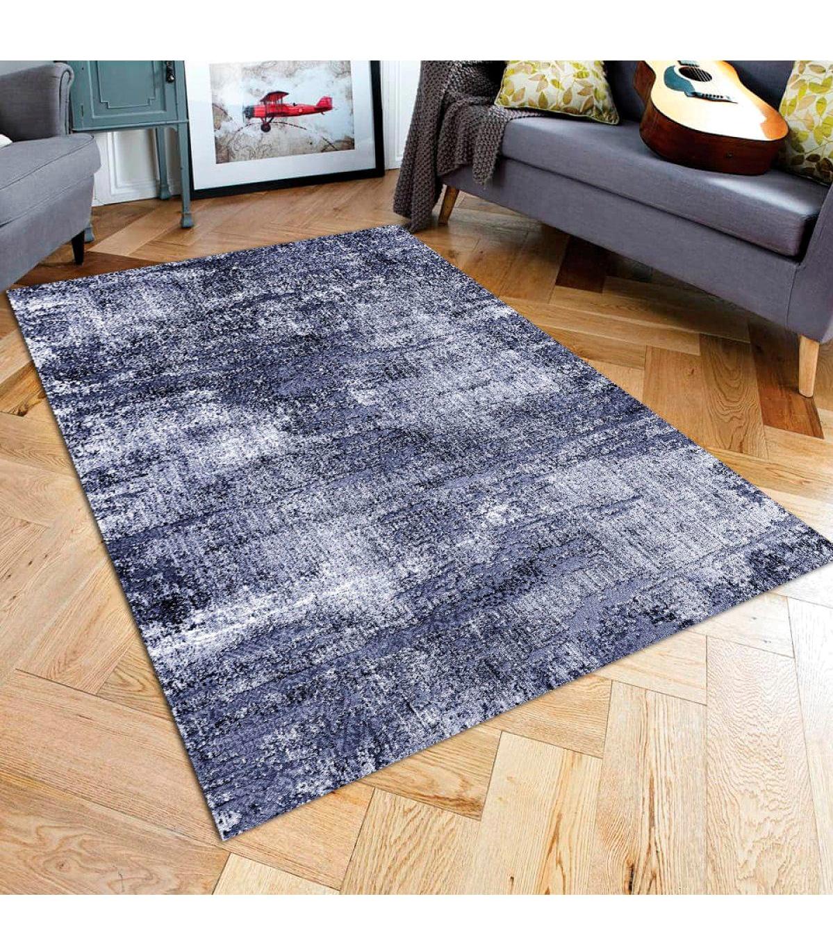 Aldora A31 Çok Renkli 9 mm Deri Leke tutmaz Yıkanabilir İnce Kaymaz Deri Taban Dikdörtgen Makine Dokuma Salon Halısı 120x120 cm