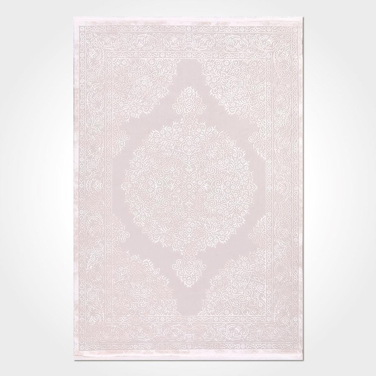 Crea Halı Venüs 4300 Krem 8 mm Polyester Toz Tutmaz Yıkanabilir Orta Dikdörtgen Makine Dokuma Salon Halısı 100x200 cm