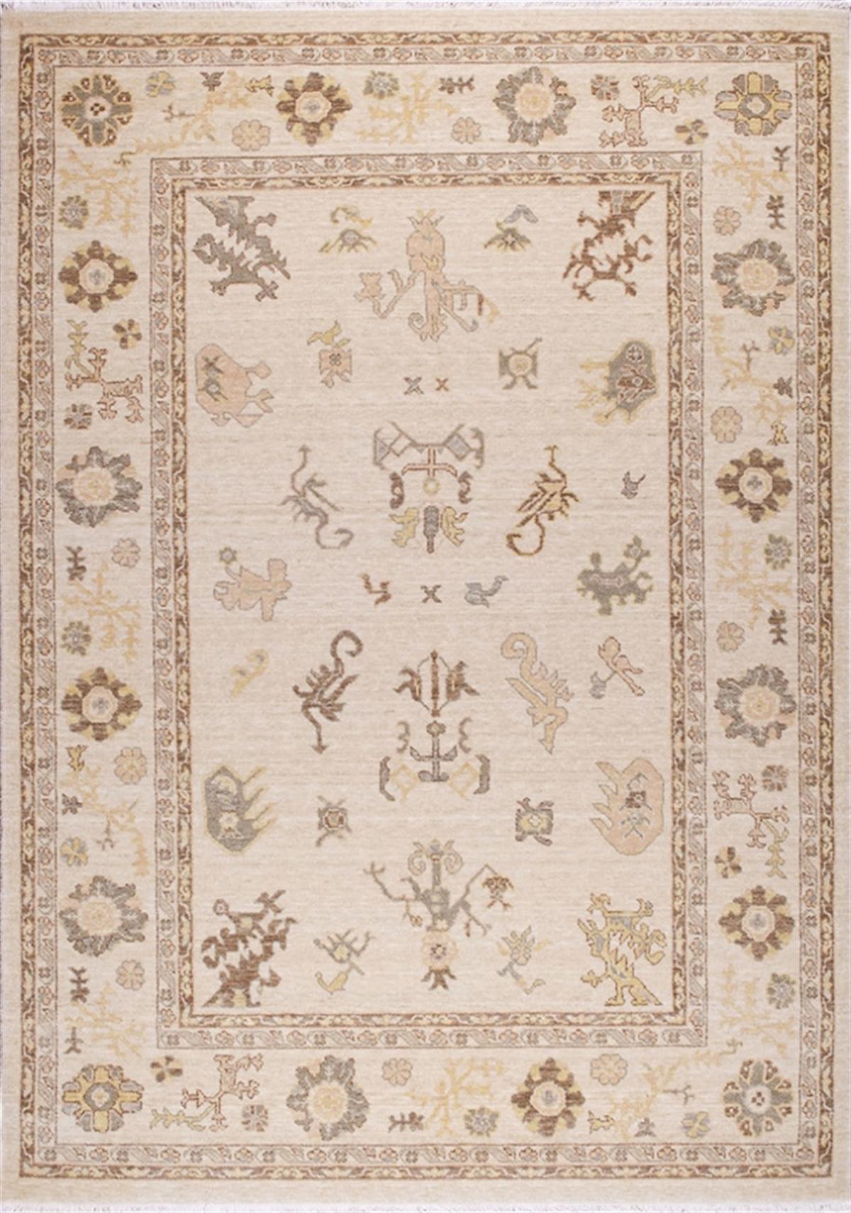 Crea Halı 8010 Krem 10 mm Bambu Yıkanabilir Orta Dikdörtgen Makine Dokuma Salon Halısı 120x180 cm