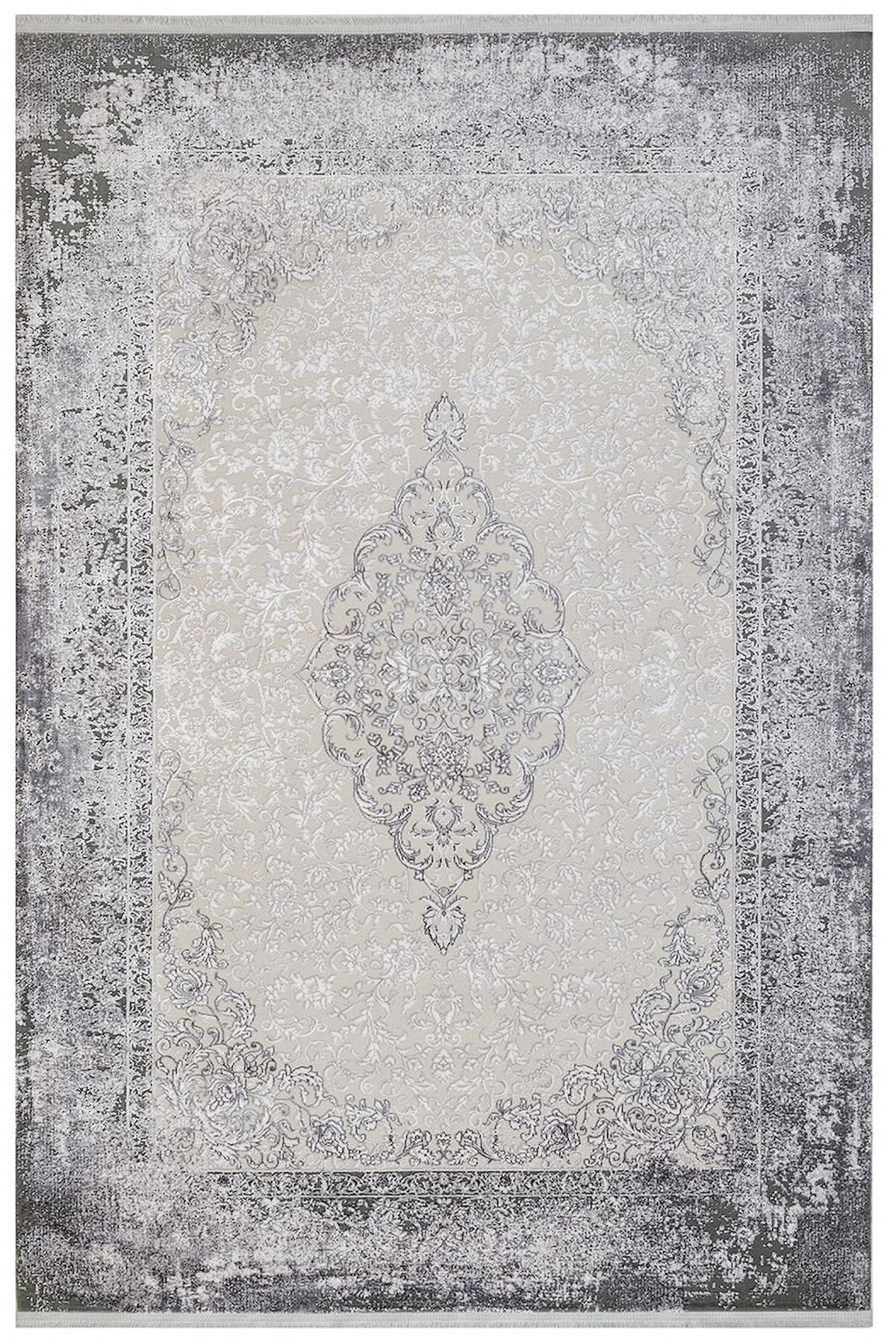 Artemis Halı Dream 09707E Çok Renkli Akrilik Yıkanabilir İnce Kaymaz Jüt Taban Dikdörtgen Makine Dokuma Salon Halısı 80x120 cm