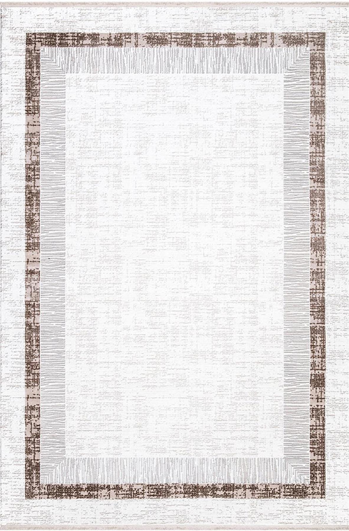 İpek Mekik Halı Gordion 16157 Gri 8 mm Polyester Toz Tutmaz Yıkanabilir Orta Kaymaz Pamuk Taban Dikdörtgen Makine Dokuma Antre-Çocuk Odası-Salon-Yatak Odası Halısı 100x350 cm