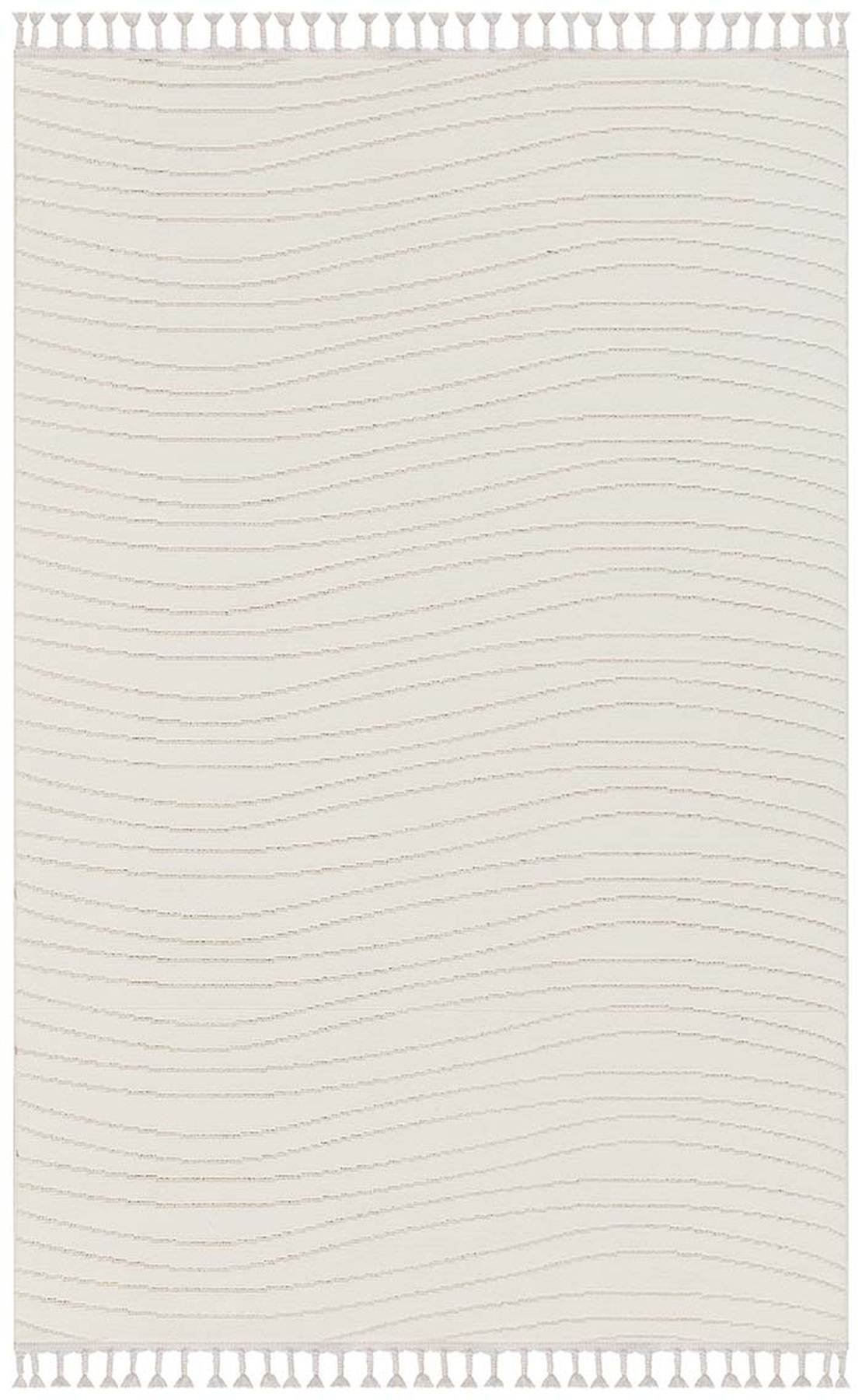 İpek Mekik Halı Shazam 2356A Krem 10 mm Polyester Yıkanabilir Orta Kaymaz Pamuk Taban Geometrik Dikdörtgen Makine Dokuma Antre-Çocuk Odası-Salon-Yatak Odası Halısı 160x233 cm