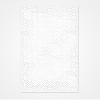Crea Halı Safir 17300 Krem 6 mm Polyester Toz Tutmaz Yıkanabilir Orta Dikdörtgen Makine Dokuma Salon Halısı 80x200 cm