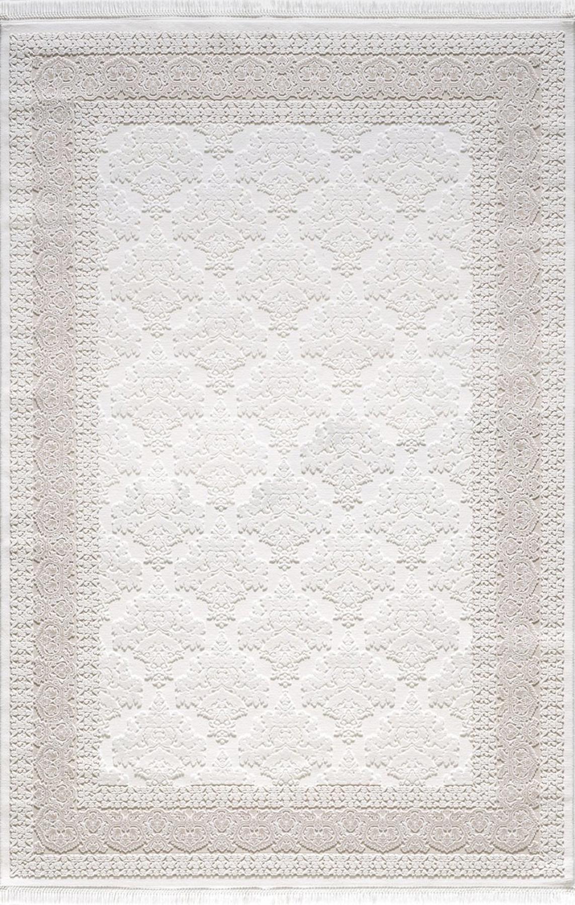 Artemis Halı Vanessa 6151D Krem Akrilik Yıkanabilir İnce Kaymaz Jüt Taban Dikdörtgen Makine Dokuma Salon Halısı 100x200 cm