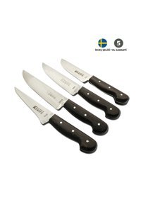 Kuzey Knife Sürmene Serisi, El Yapımı 4'lü Kurban Bıçak Seti