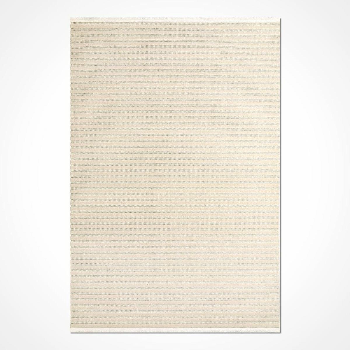 Crea Halı Almira 11400 Krem 8 mm Polyester Toz Tutmaz Yıkanabilir Orta Dikdörtgen Makine Dokuma Salon Halısı 80x80 cm