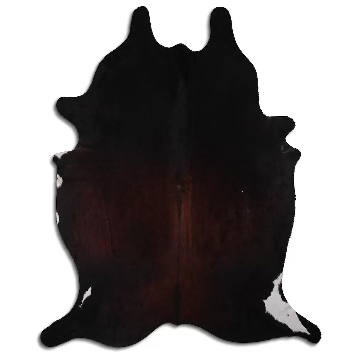 Fiesta Leather Art 41146 Krem 51 mm Deri Toz Tutmaz Yıkanabilir İnce Kaymaz Deri Taban Oval Makine Dokuma Salon Halısı 140x200 cm