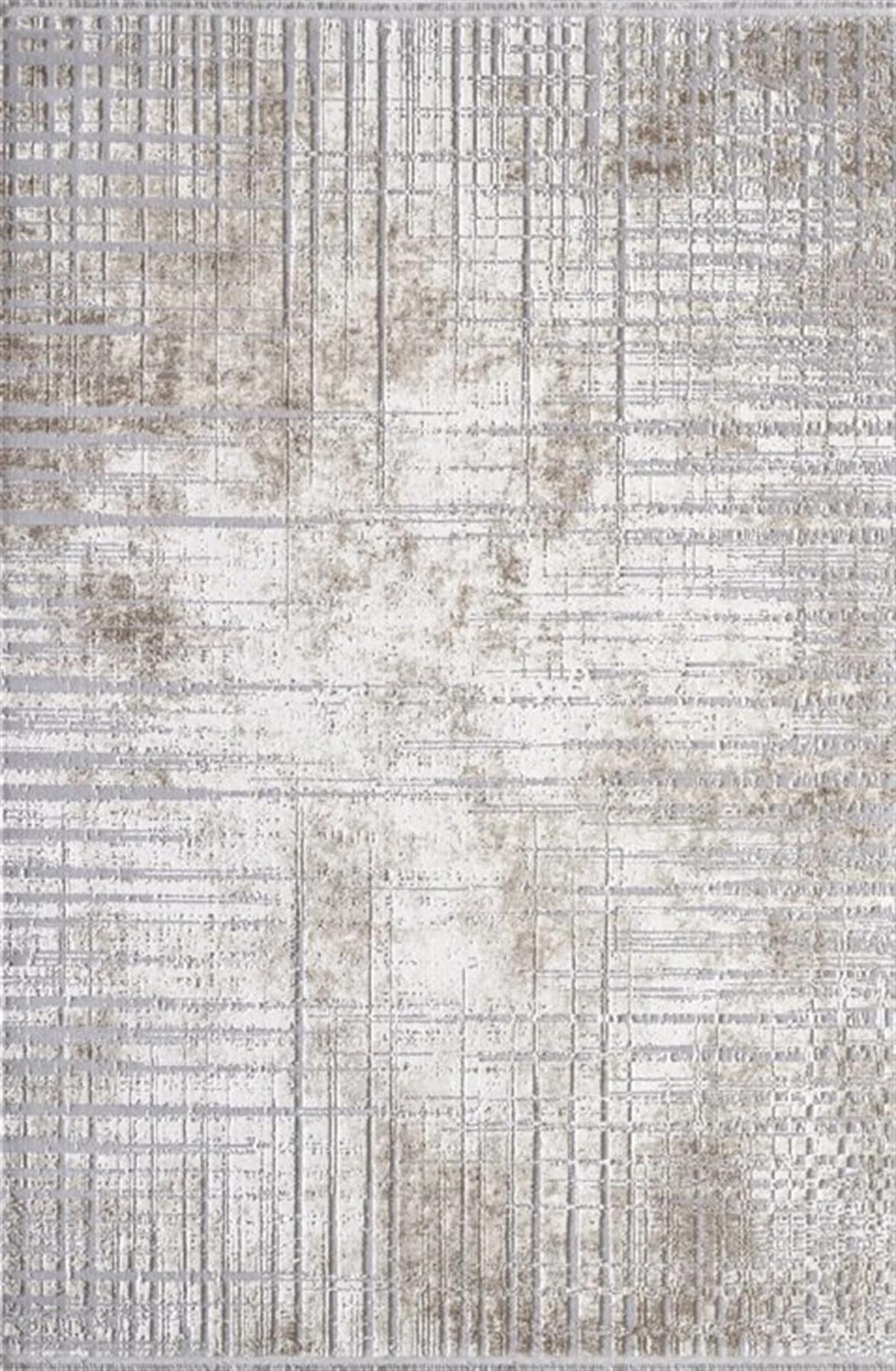 Artemis Halı Artex 5854B Gri Akrilik Yıkanabilir İnce Kaymaz Jüt Taban Dikdörtgen Makine Dokuma Salon Halısı 160x230 cm