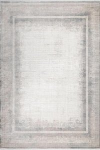 Sanat Halı Gusto 3725 Gri 7 mm Pamuk Antibakteriyel Yıkanabilir Kalın Kaymaz Lateks Taban Dikdörtgen Makine Dokuma Salon Halısı 100x300 cm