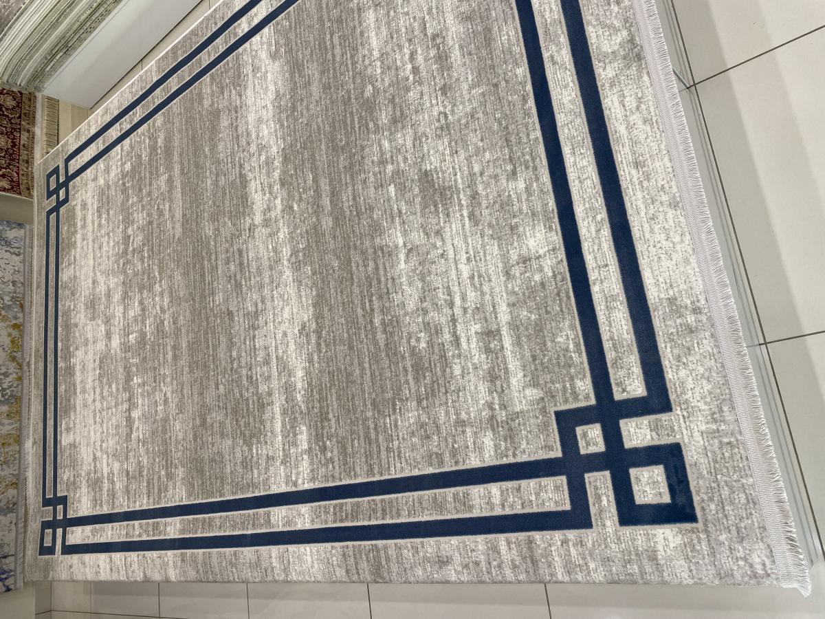 Emka 1015 Gri-Mavi 11 mm Akrilik Dikdörtgen Halı 140x200 cm