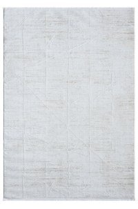 Kreasyon Halı KD001 Krem 9 mm Polyester Yıkanabilir İnce Dikdörtgen Makine Dokuma Salon Halısı 180x250 cm