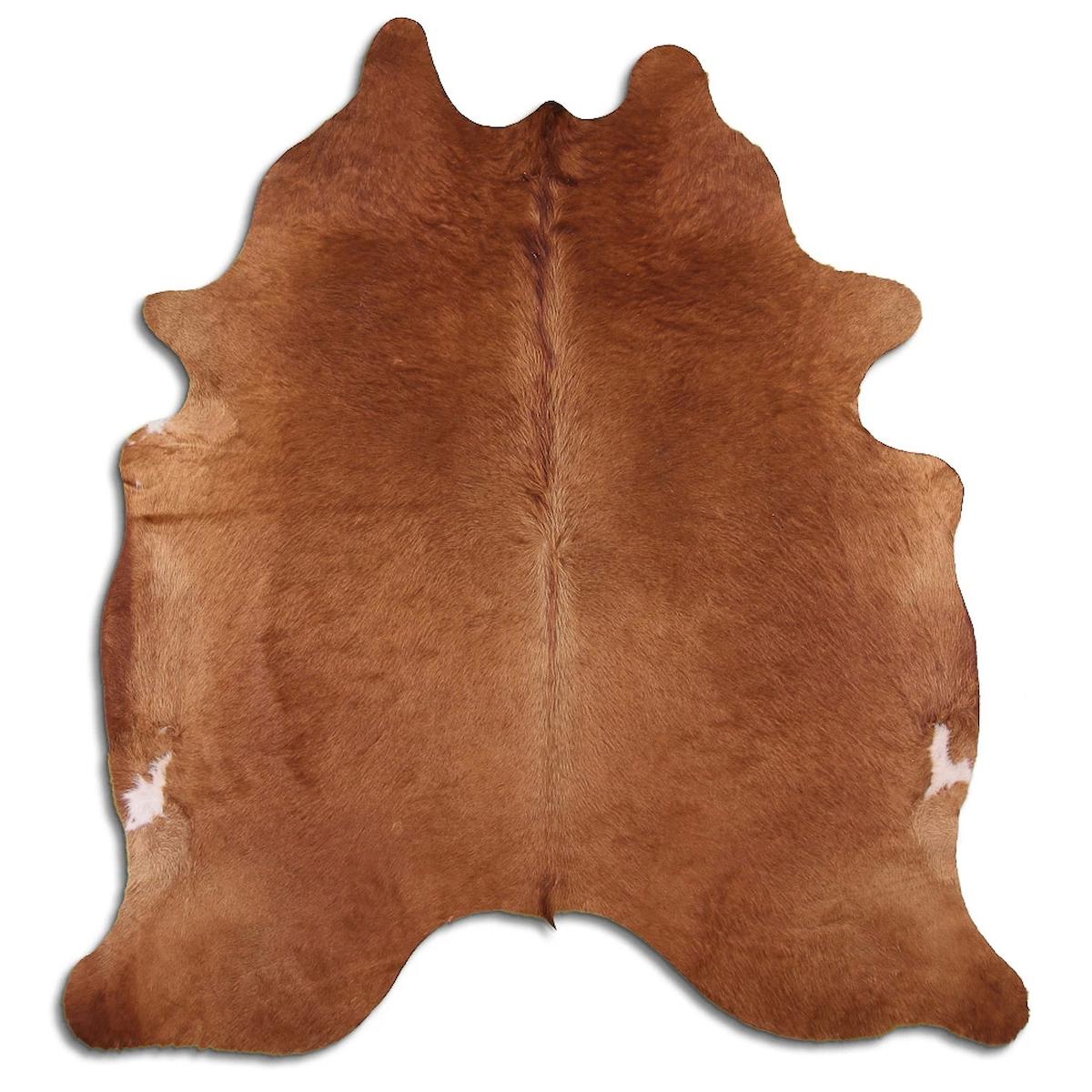 Fiesta Leather Art Kahverengi 0.5 mm Deri Toz Tutmaz Yıkanabilir İnce Kaymaz Deri Taban Oval Makine Dokuma Salon Halısı 160x230 cm