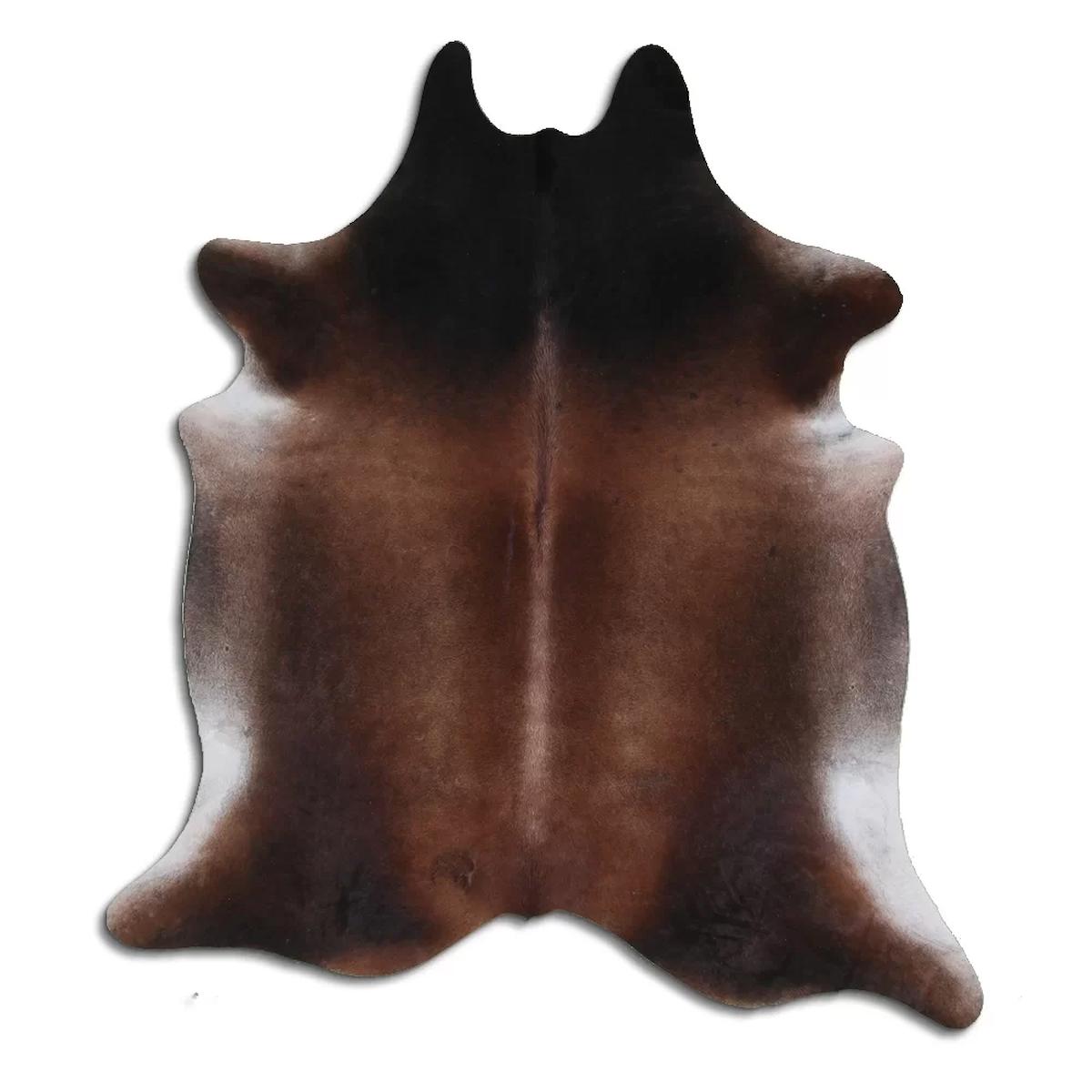 Fiesta Leather Art 66958 Krem 51 mm Deri Toz Tutmaz Yıkanabilir İnce Kaymaz Deri Taban Oval Makine Dokuma Salon Halısı 140x180 cm