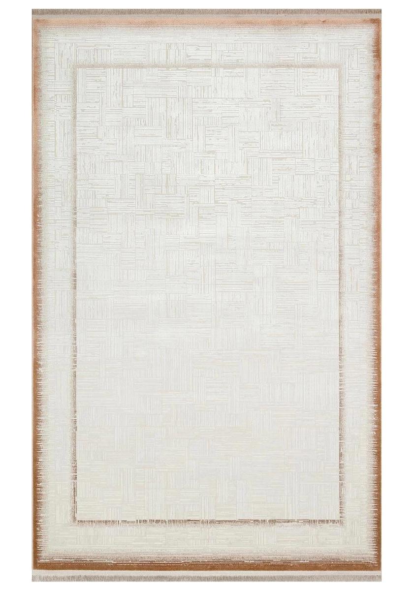 Eko Halı Parma PAR01 Kahverengi - Krem 6 mm Akrilik-Polyester Antibakteriyel Yıkanabilir Orta Kaymaz Dikdörtgen Makine Dokuma Salon Halısı 80x200 cm