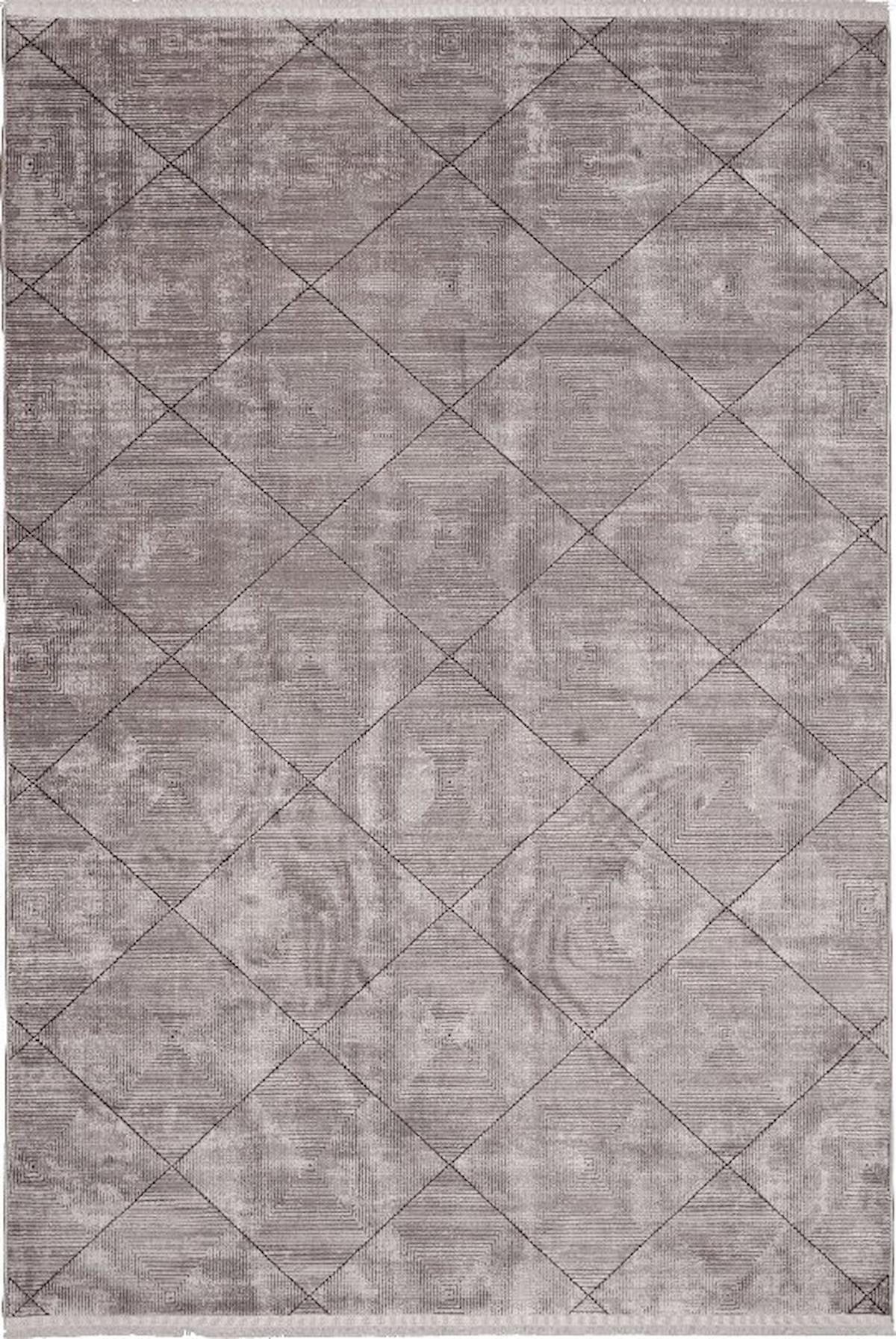 Kreasyon Halı Mazzini 1489 Krem 8 mm Polyester Yıkanabilir Kalın Dikdörtgen Makine Dokuma Halı 125x200 cm