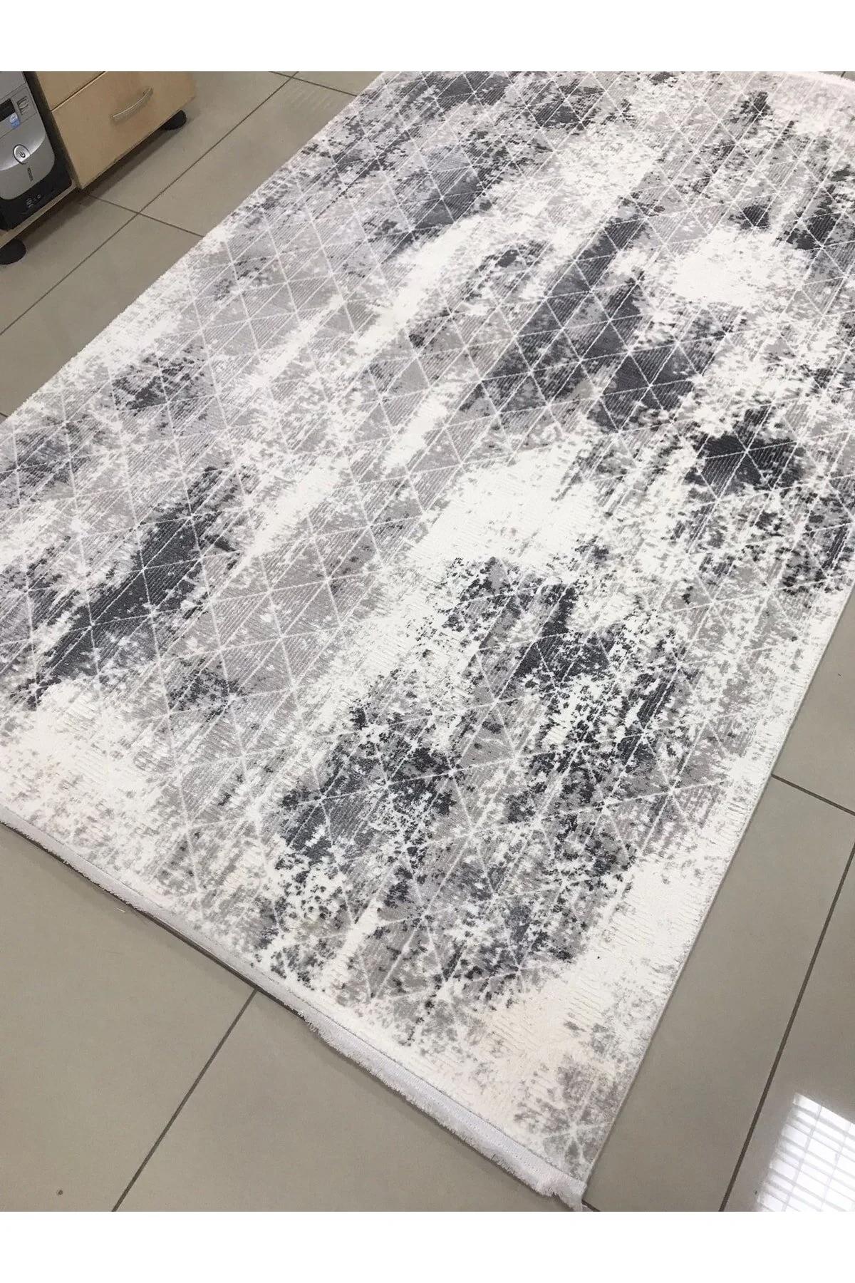 Padişah Sümela 39143 Çok Renkli 11 mm Akrilik İnce Kaymaz Makine Dokuma Salon Halısı 80x300 cm